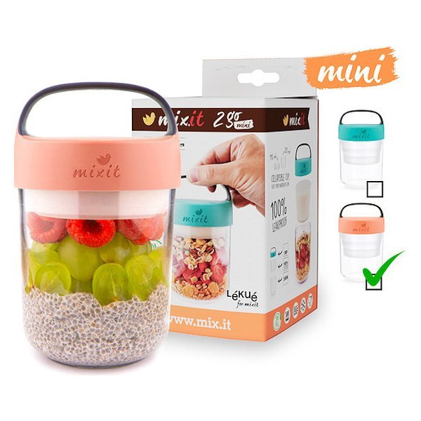 Mixit 2go mini - svačinový box lososový 400ml